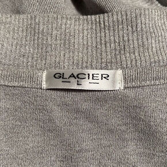 Glacier Women's Gray Solid 3/4 Sleeve Open Front Cardigan Sweater - Picture 6 of 7